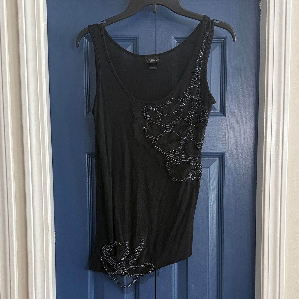 Daytrip Y2K Black Embellished Women's Tank Size Small